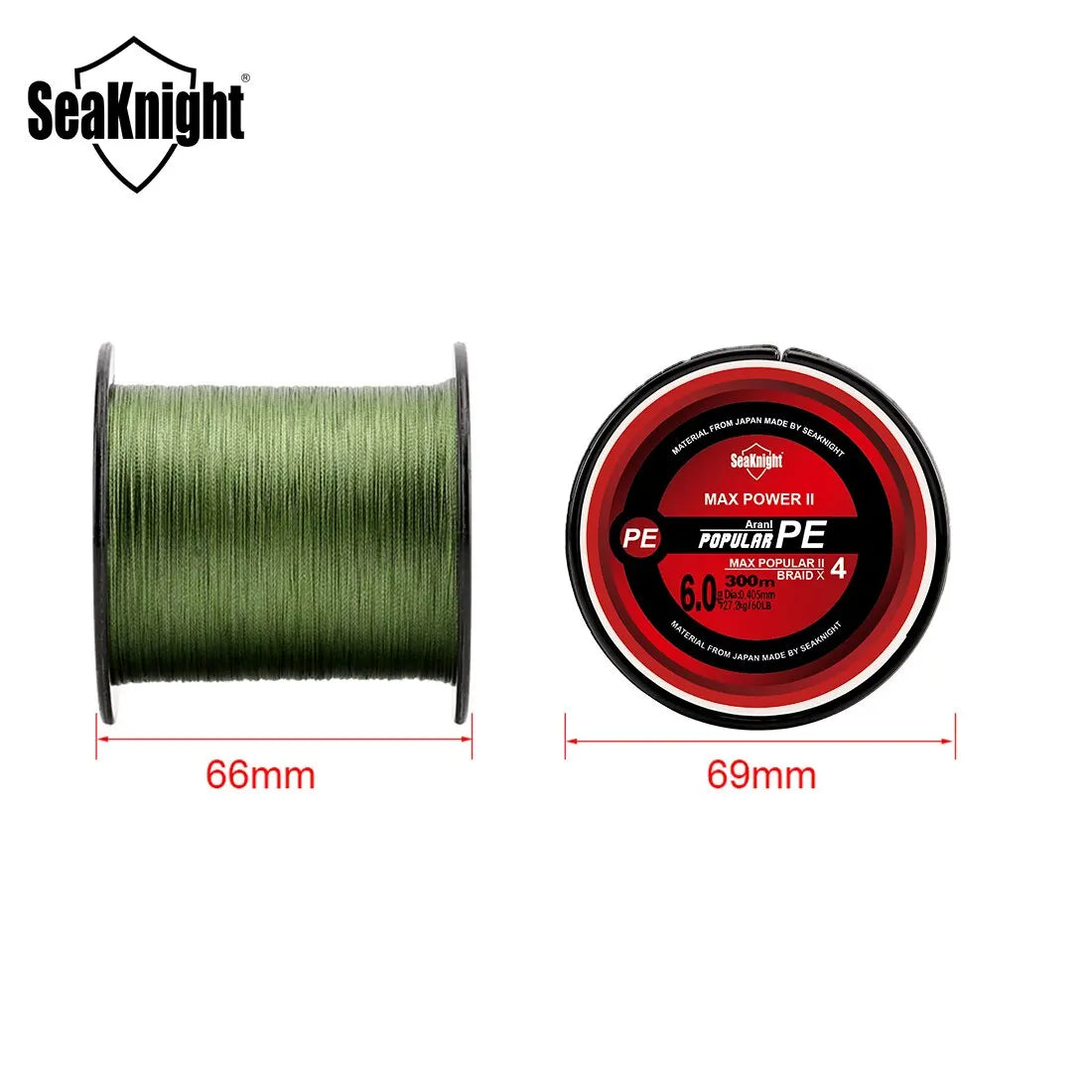 SeaKnight TriPoseidon Série 4 Brins Multifilament Ligne De Pêche 300M PE Ligne Tressée Lisse Carpe Pêche 15lb 20lb 25lb 30lb