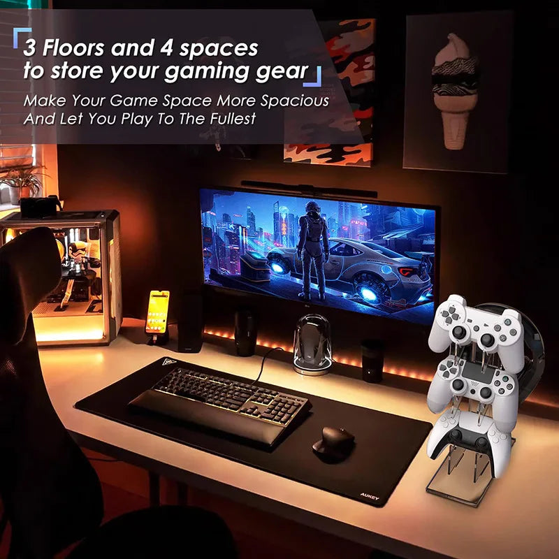 Accesorios de juego para controladores de Playstation 5 4 3 2 PS5 PS4 PS3 Dualsense Dualshock Switch Pro Xbox Soporte de control Soporte de juego