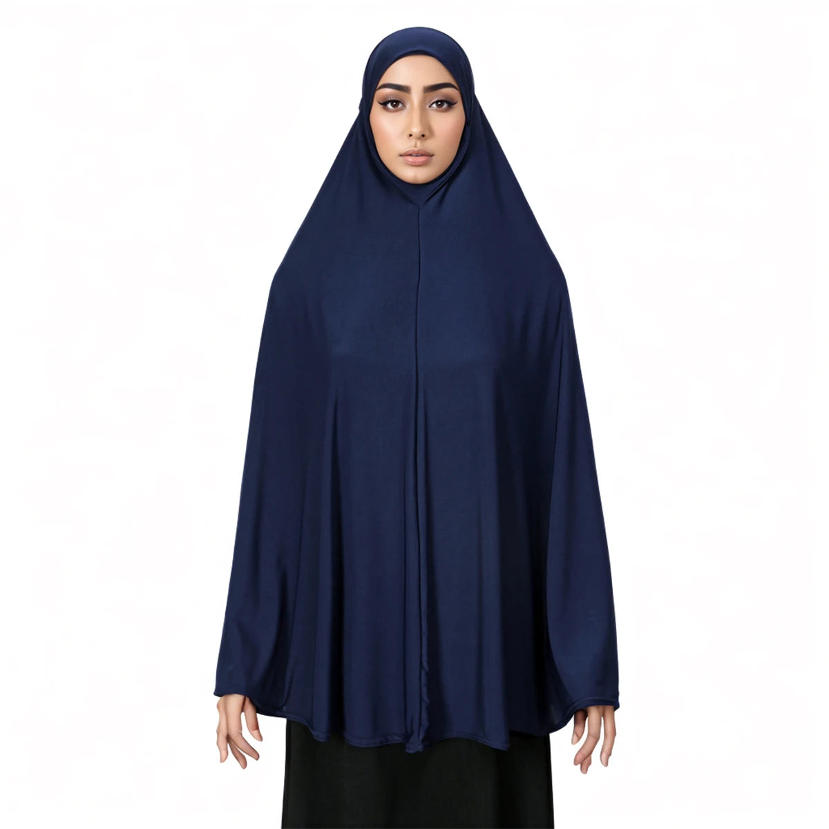 Femmes Khimar instantané Hijab modeste musulman islamique Ramadan doux léger Jersey Hijab longue écharpe Amira prière Abaya Jilbab