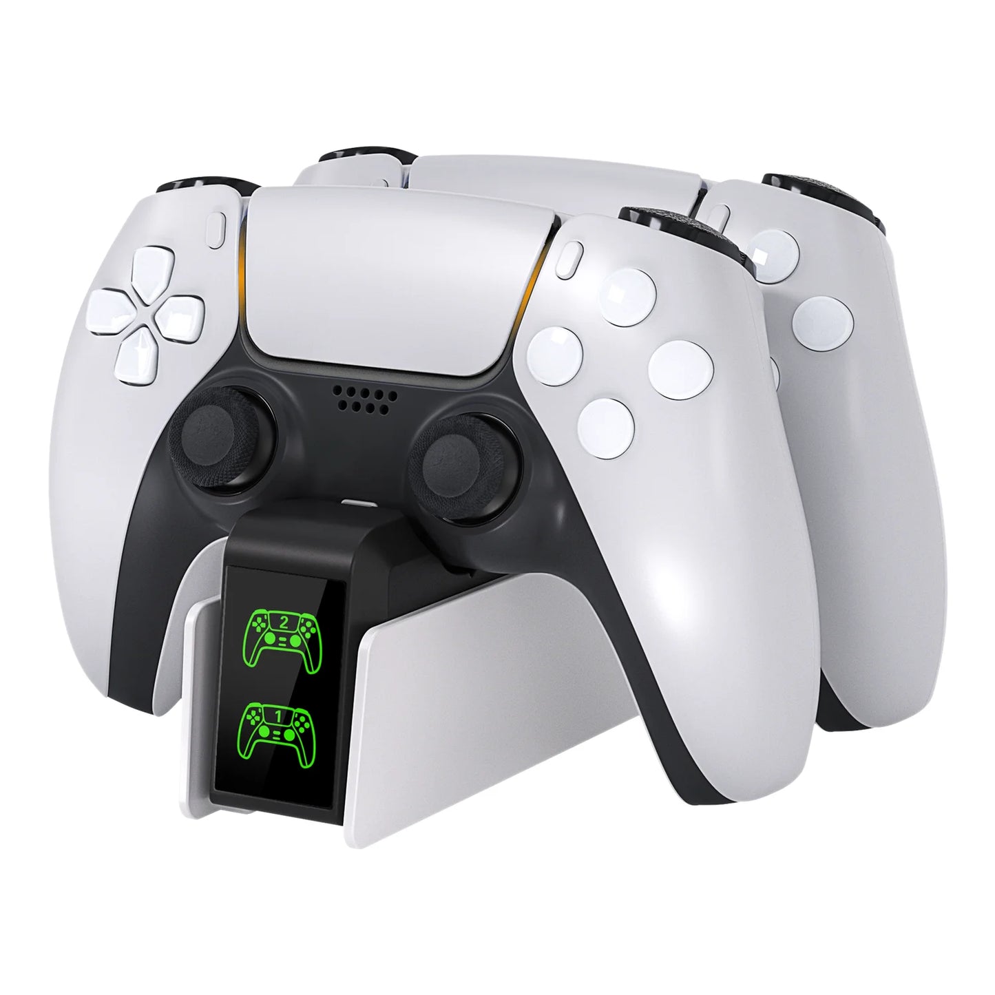 Station de charge pour contrôleur RGB — double chargeur rapide, indicateur RGB, support, station d'accueil manette de jeu