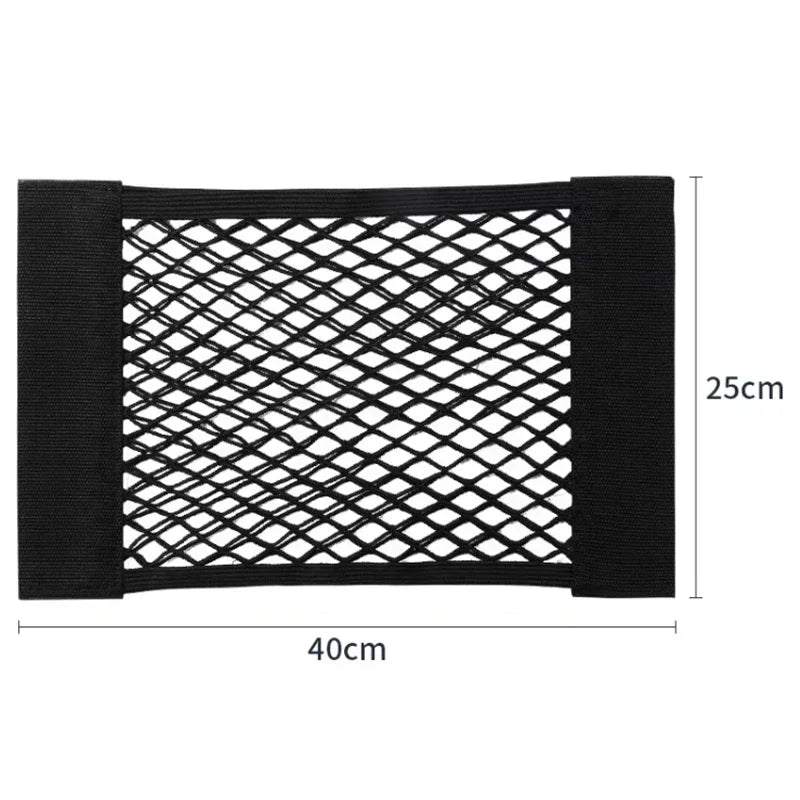 Car Trunk Storage Net, Magic Artificial Elastic Sticker, Universal, Rear Seat Bag