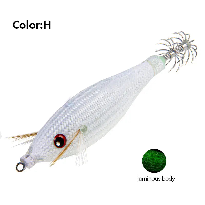 Accessoires de pêche 78Mm 10G, gabarit de calmar flottant, leurre de pêche au gabarits, crochet de calmar artificiel en plastique pour outils de pêche en bateau de mer