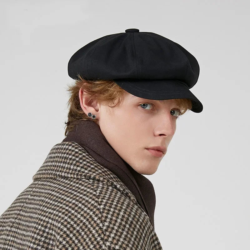Men's Women's Beret Fashion Spring Summer Versatile Classic Painter Cap Elegant Retro Octagonal Hat Men Women Teen Sun Hat
