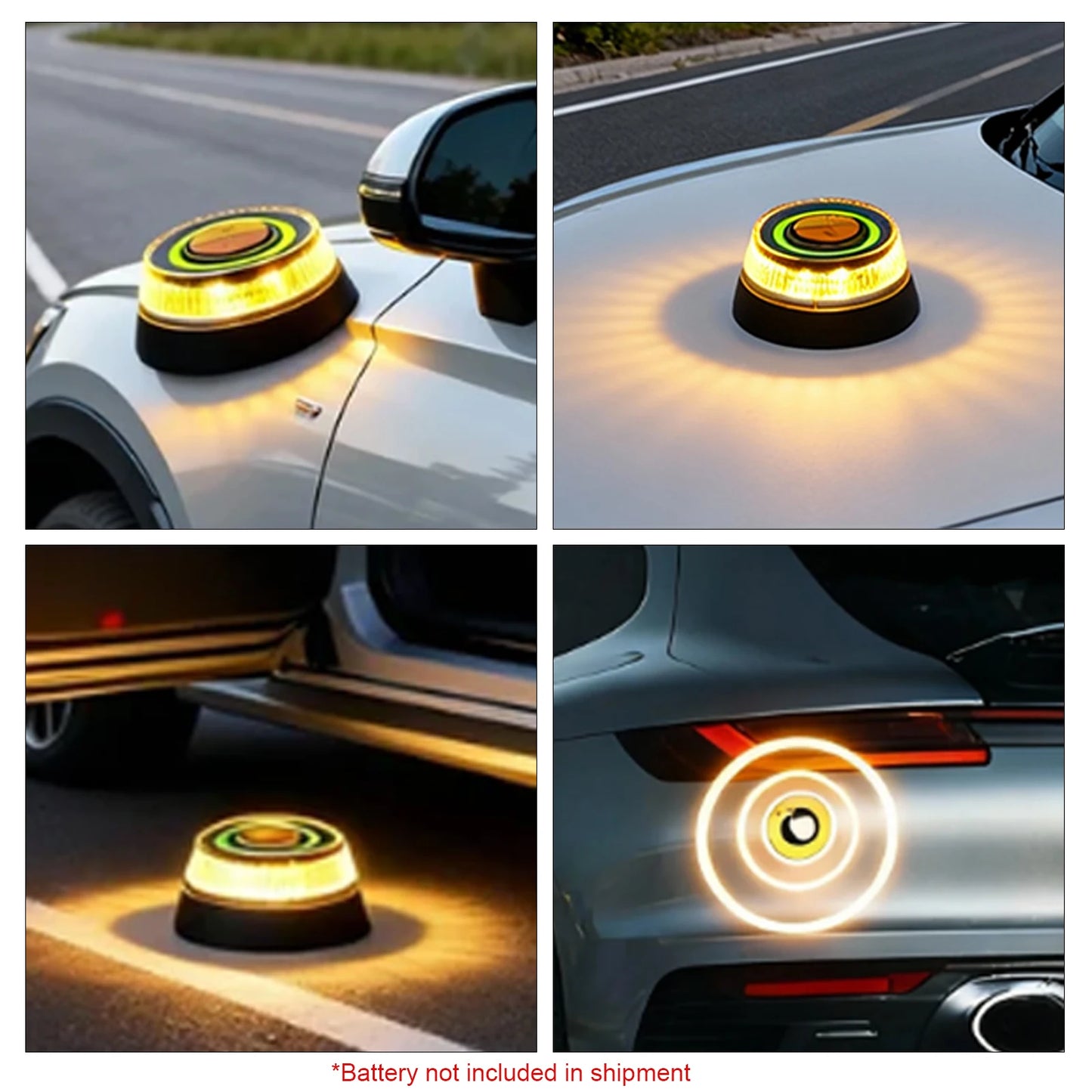 V16 lumière de sécurité de voiture voyant d'avertissement d'urgence pour véhicules motos remorque stroboscopique avertissement lampe de signalisation de sécurité balise