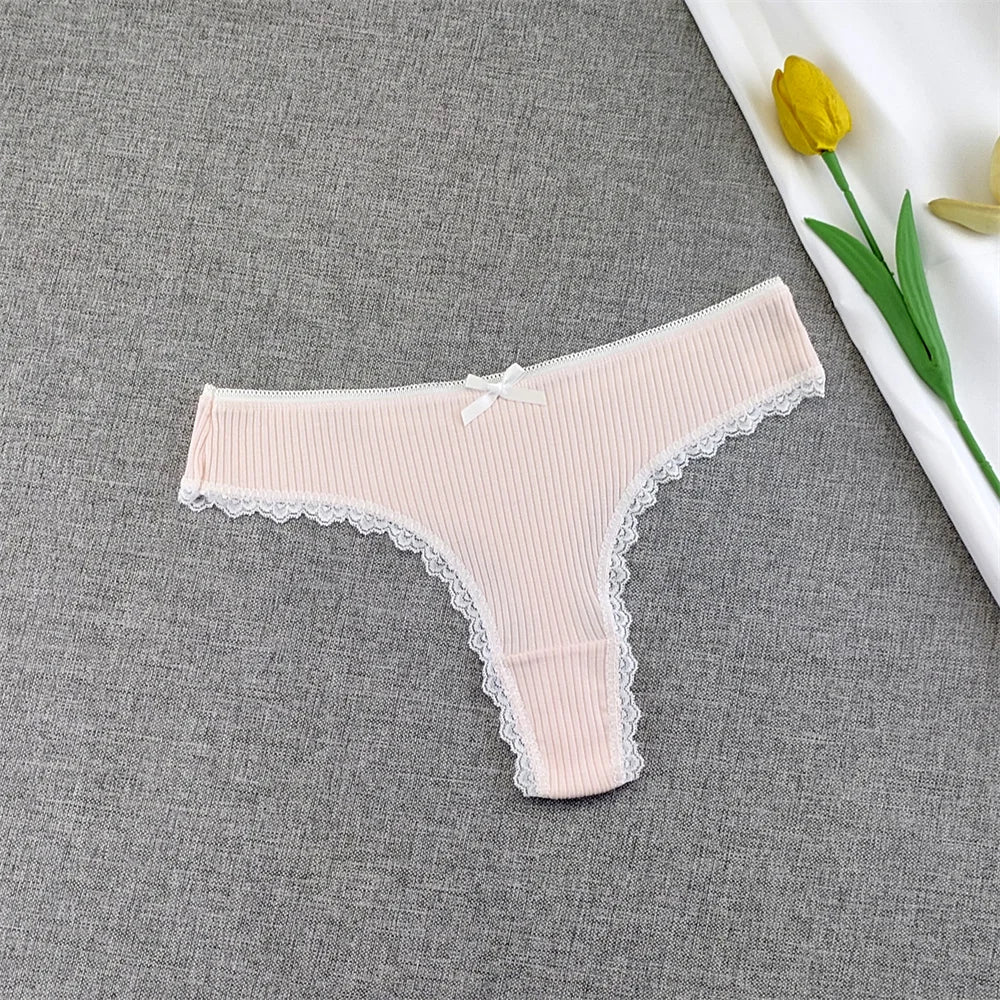 Culottes Dentelle Garniture Femme — Lot de 3 Pièces Lingerie
