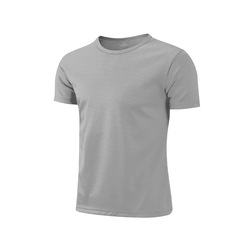 Camisetas de deporte de manga corta de secado rápido para hombre y mujer, camisetas de gimnasia, fitness, entrenamiento, correr, camisetas deportivas transpirables para adolescentes