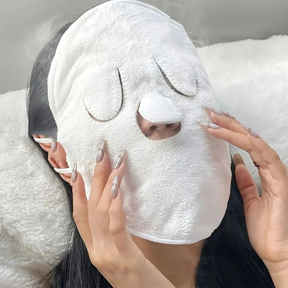 Masques Réutilisables Visage — Compresse Chaude & Froide Vapeur Hydratante