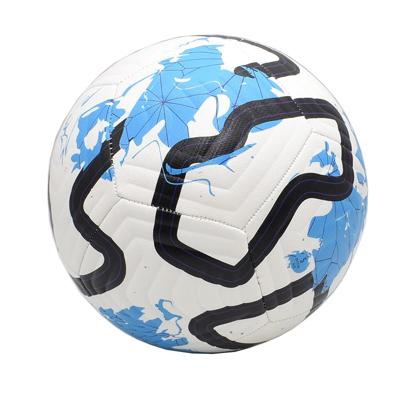Ballon de Football PU Taille 5 Cousu Machine — Match & Entraînement Extérieur