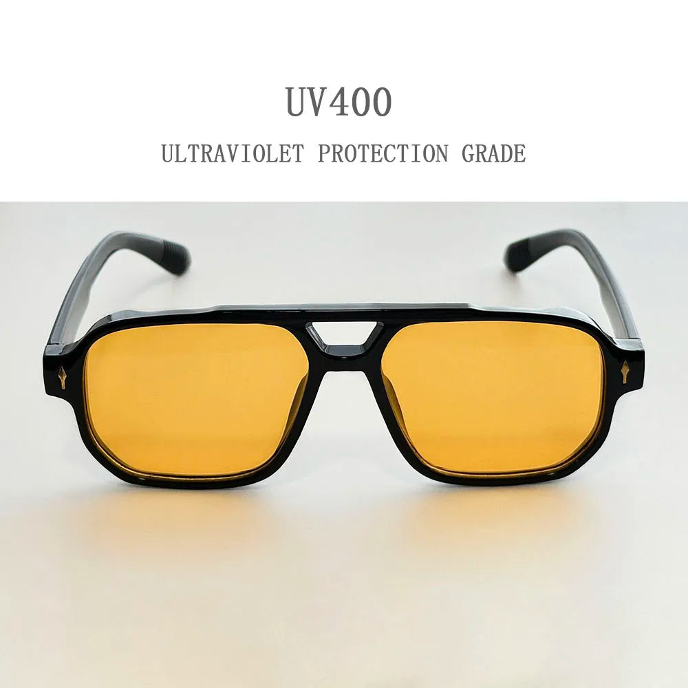 Men's Square Sunglasses Vintage Fashion Retro Women's Sunglasses Trendy Gafas De Sol Hombre Lunette Soleil Femme Drop Shipping