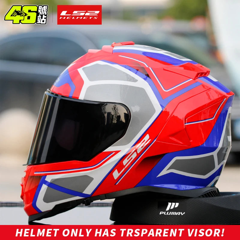 Casco de motocicleta integral LS2 STORM ff800, certificación ECE