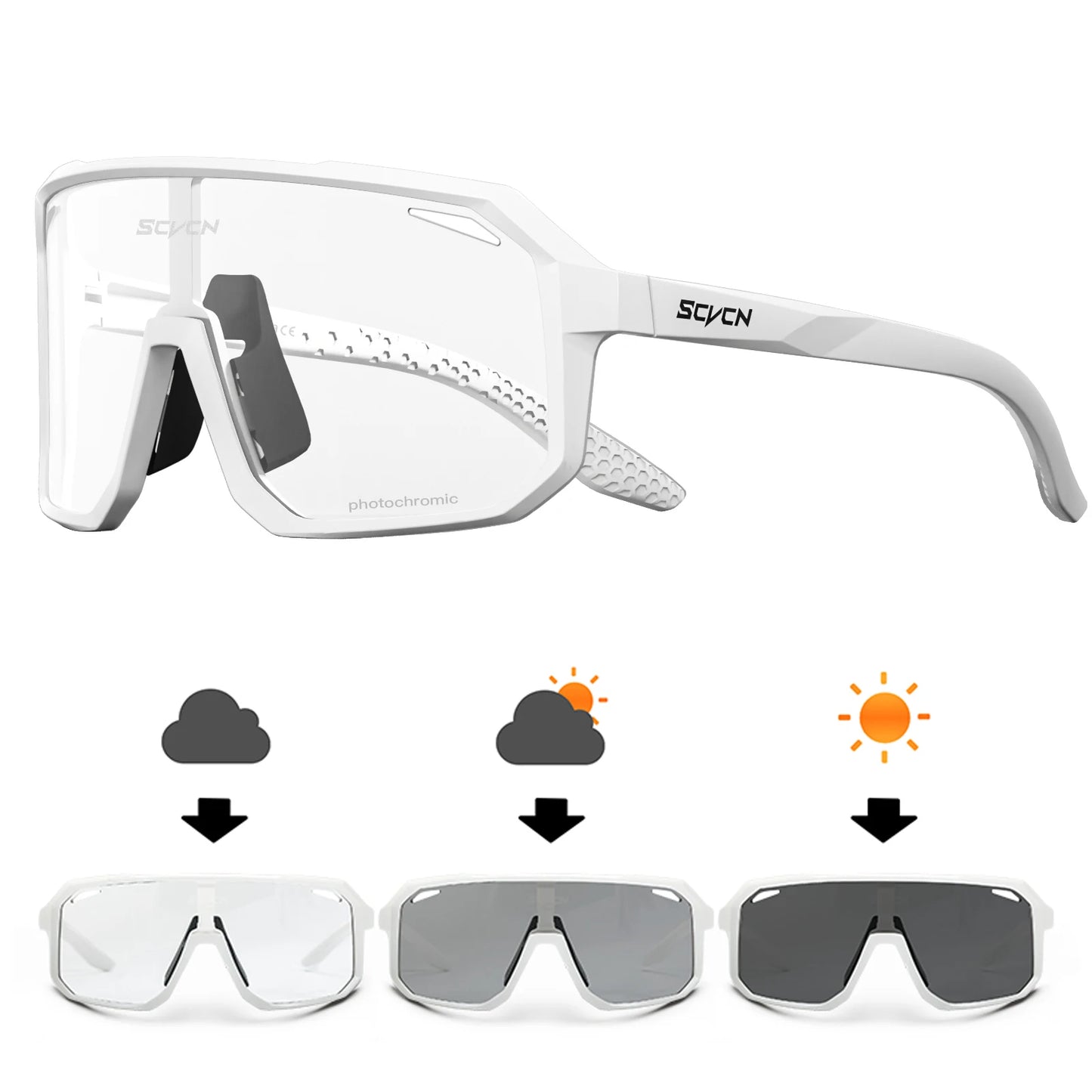 SCVCN-Gafas de sol de ciclismo para hombres y mujeres, gafas de bicicleta, UV400, deportes al aire libre, MTB, equitación, senderismo, nuevo