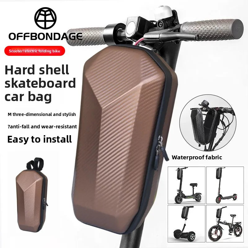 Sac de Guidon Trottinette Électrique 4L — Grande Capacité Coque Rigide Étanche