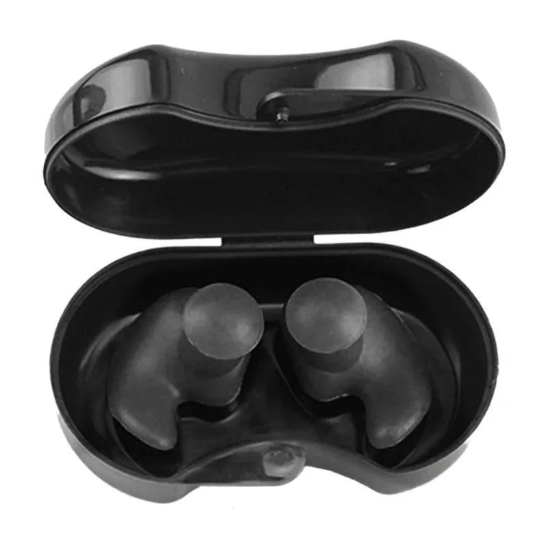 Tapones de natación de silicona impermeables y reutilizables para buceo, surf, ducha, accesorios de baño, 2 piezas