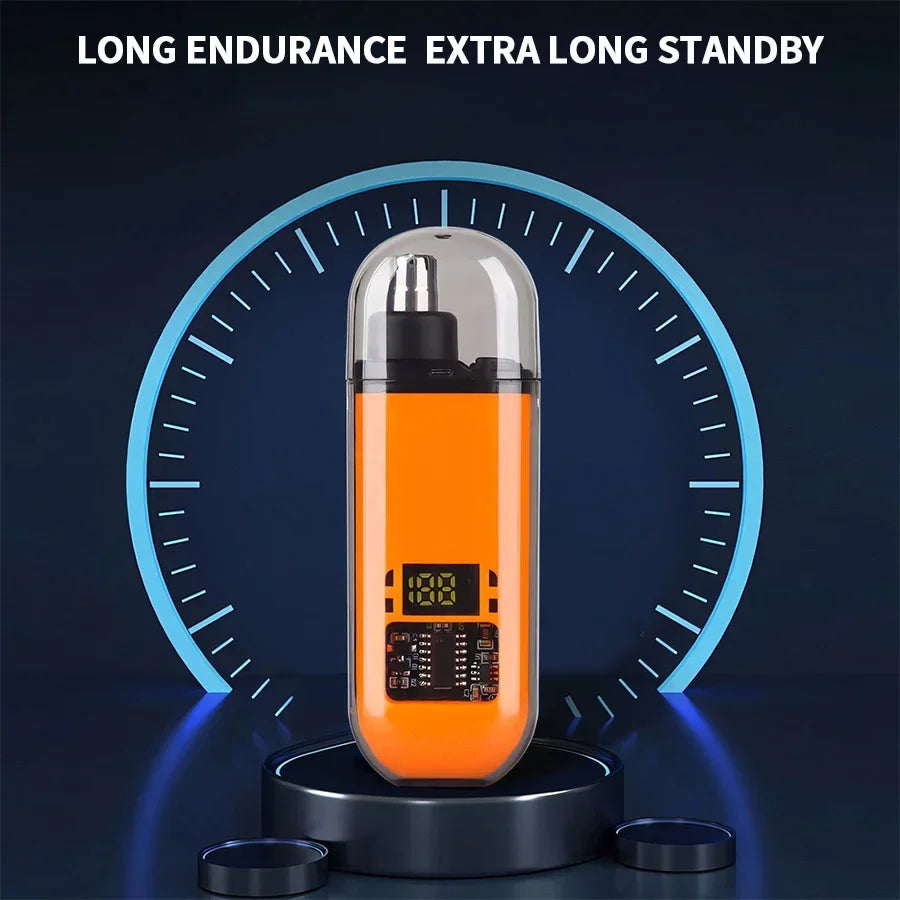 2-in-1 Portable Electric Trimmer for Men, Ear and Nose Trimmer, Professional, Painless, Portable, 2024