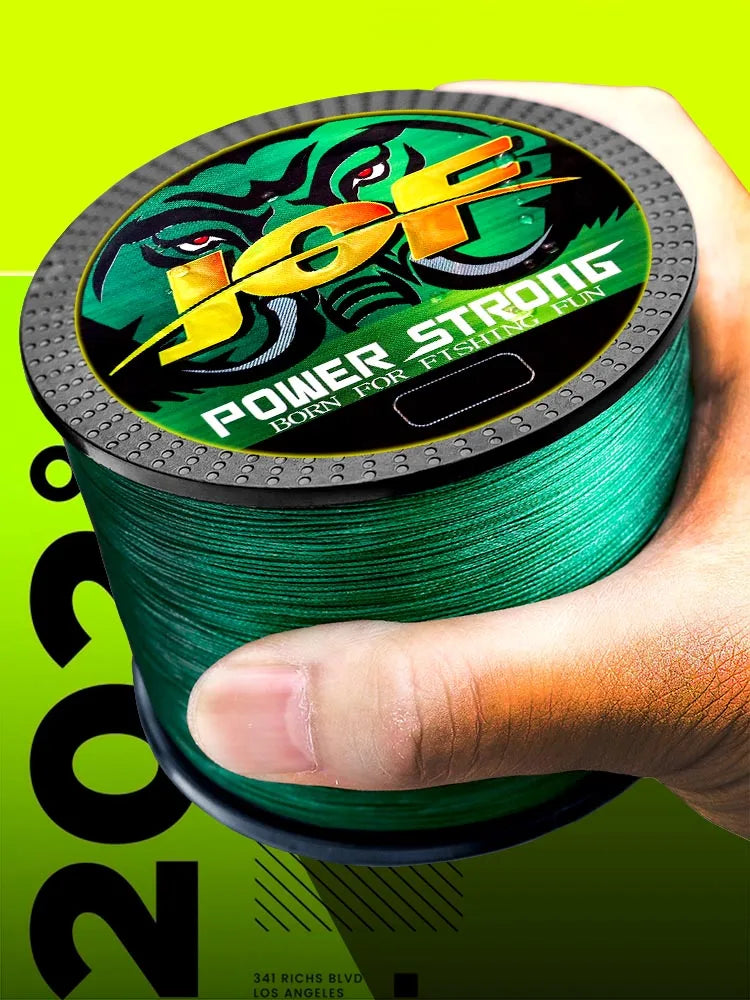 JOF-Ligne de pêche tressée Multimessieurs Carp Fly, 4 Brins, 100m, 300m, 500m, Multicolore, Japon Spinning Extreme PE, Bain Weave