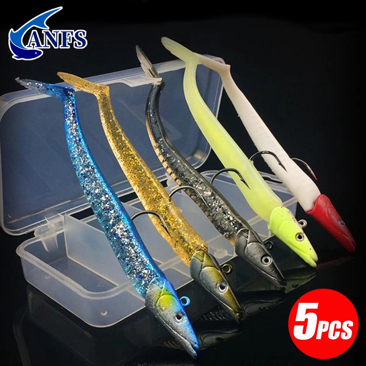 5 pièces leurre de pêche souple 10g/11 cm Wobblers appât artificiel avec cuillère gabarit matériel de pêche