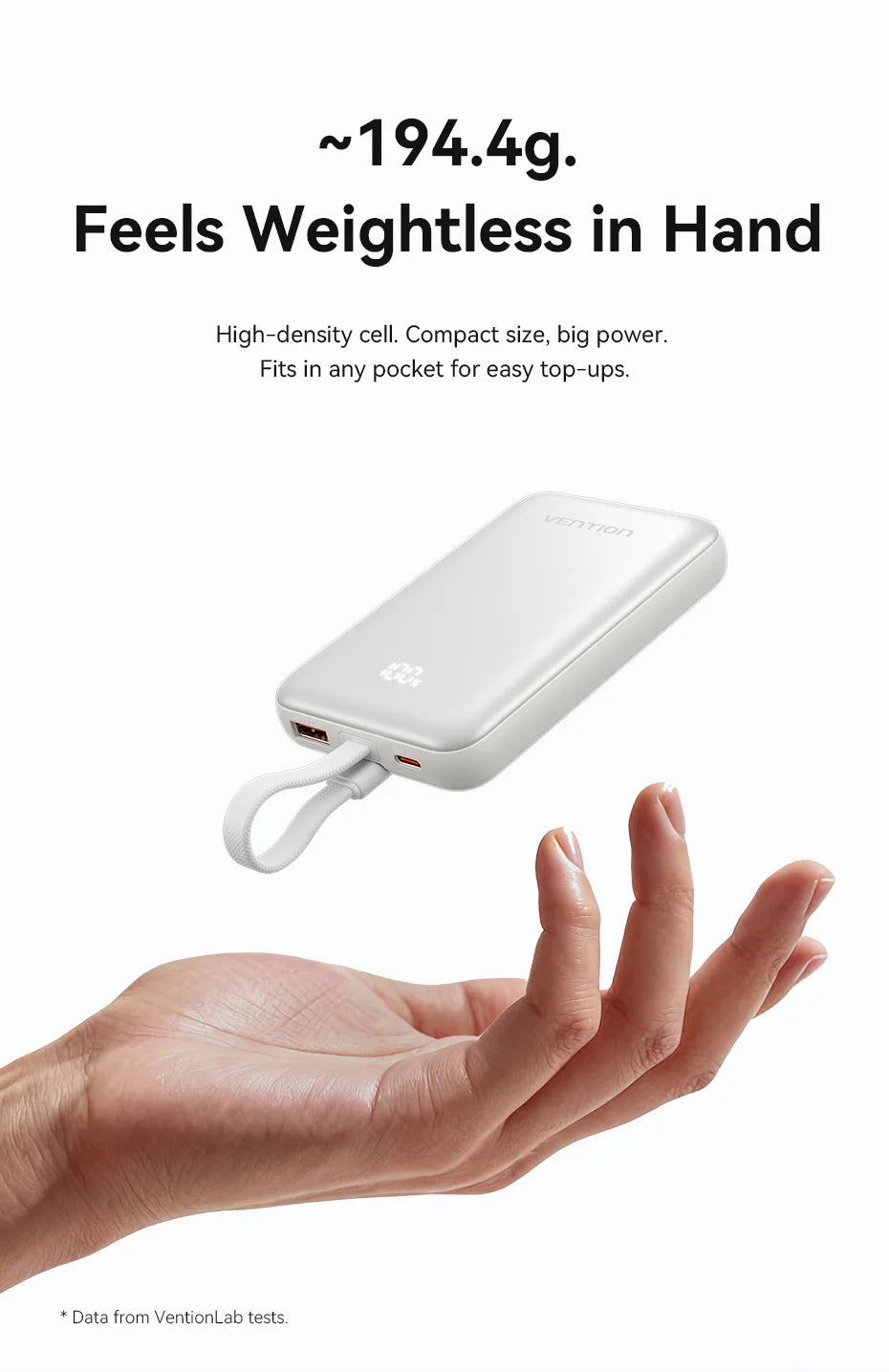 [Certification CCC] Batterie externe magnétique Vention 22,5W 10000mAh Portable 3C Powerbank Chargeur rapide sans fil 15W pour iPhone 17 16