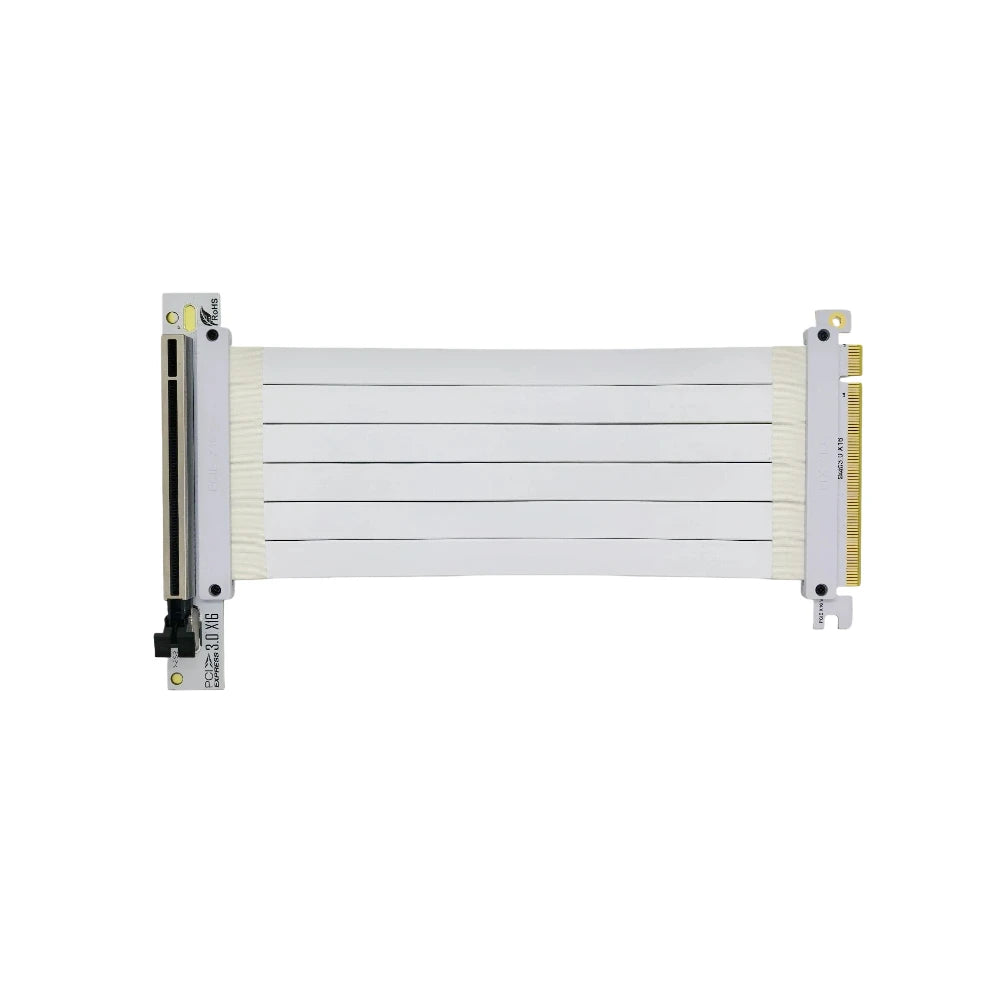 Câble Riser PCI-E 4.0/5.0 X16 TISHRIC pour Carte Graphique, Blindage EMI, Extension Flexible Express Gen 4 pour GPU