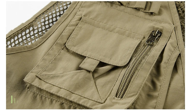 FGKKS – gilet multi-poches pour hommes, nouveau gilet de pêche respirant pour l'extérieur, design de qualité, veste de loisirs de haute technologie pour hommes