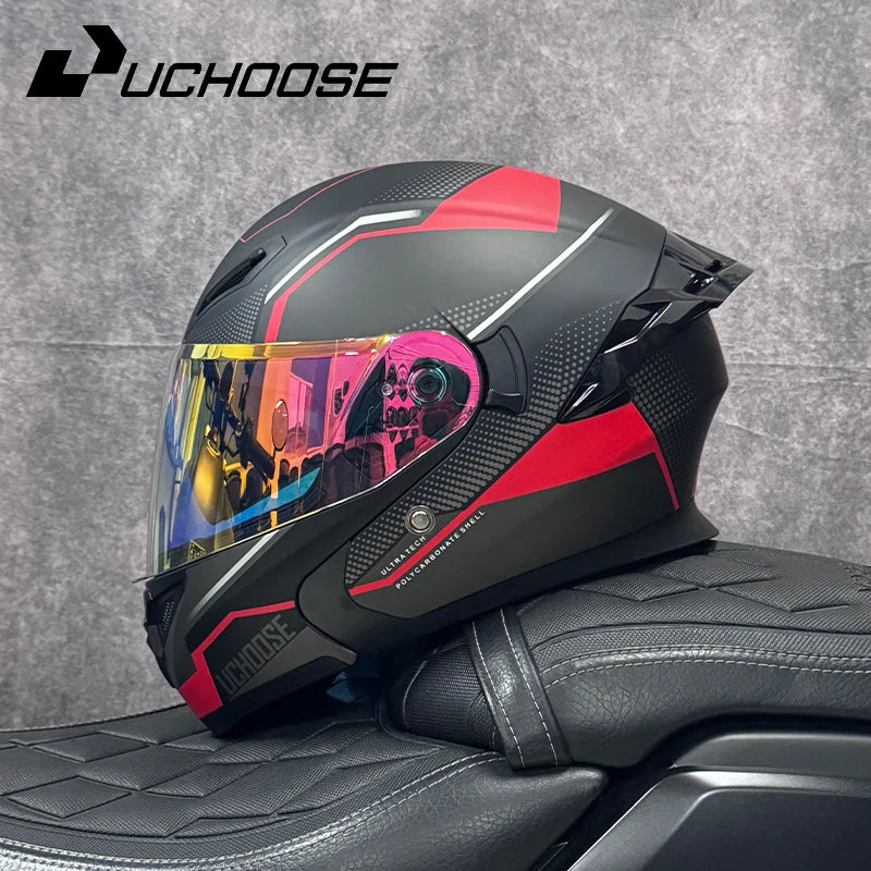 Casque moto quatre saisons Motocross modulaire rabattable — hommes, femmes, tout-terrain