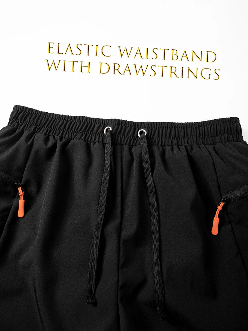 Short de plage d'été pour hommes avec poches zippées, short de planche à séchage rapide avec doublure en maille, maillot de bain, maillot de bain