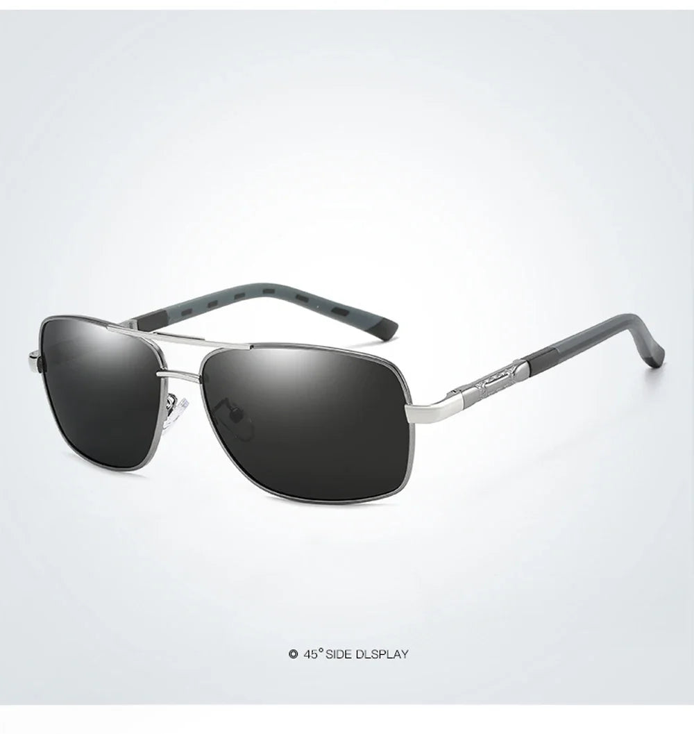 Lunettes de Soleil Femme Polarisées Dégradé — Lentille Carrée, Rétro, Conduite