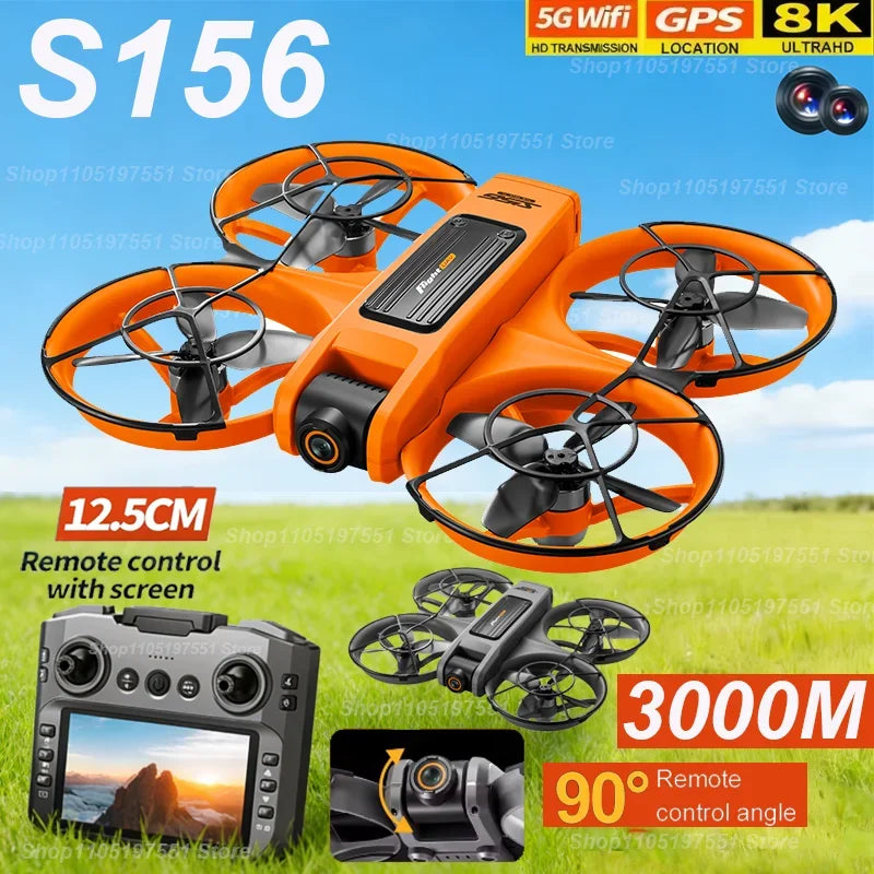 Drone S156 PRO 5G GPS profesional, fotografía aérea HD 8K, avión RC, doble cámara HD, cuadricóptero, juguetes para niños, regalos, recién actualizado