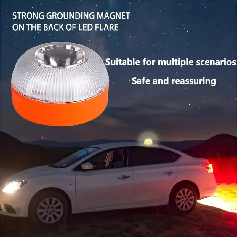 Lumière d'urgence LED pour voiture, clignotante, à induction magnétique, pour accident routier, lumière stroboscopique portable d'avertissement