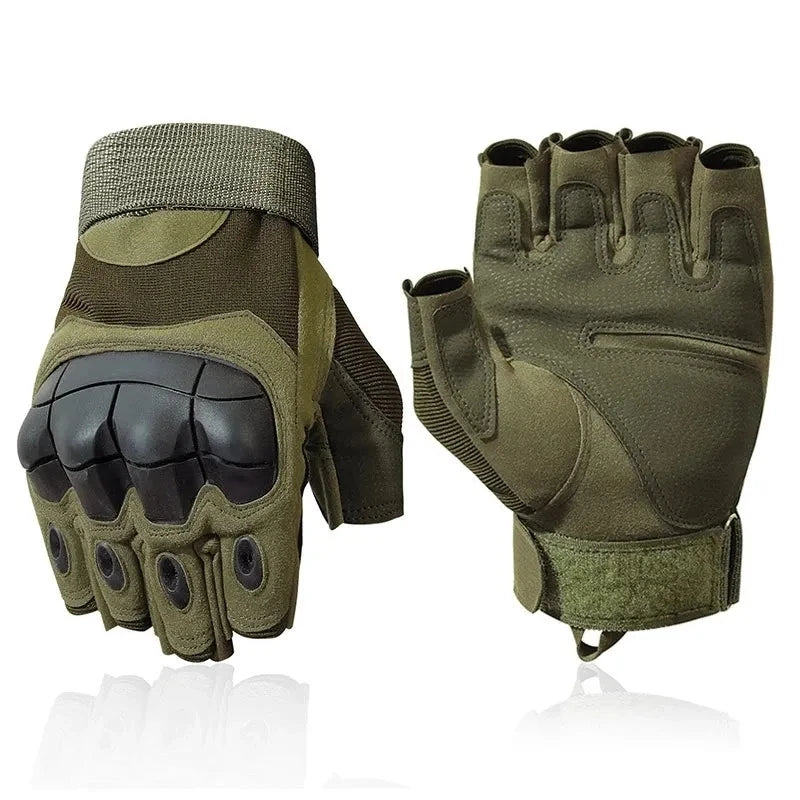 OutdoorTactical cinq doigts gants dur joint Paintball Airsoft chasse Combat équitation moto glog randonnée demi doigt gant
