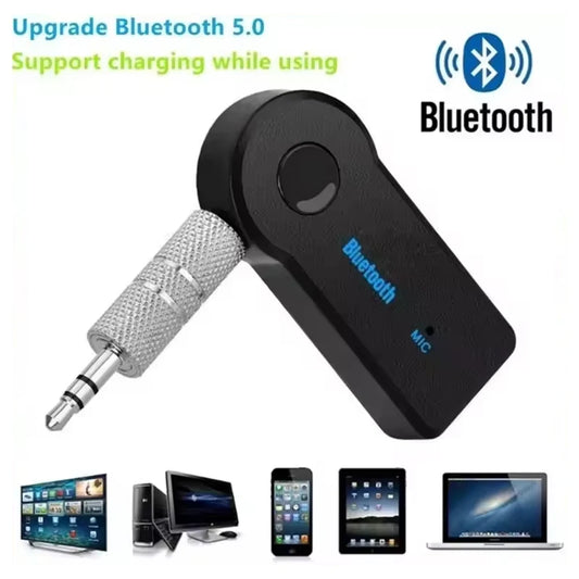 Wireless Car Audio Receiver Adapter, 3.5mm, Bluetooth 5.0, For Car, MP3, FM, Music Transmitter, P2, Music Call, Bluetooth Adapter