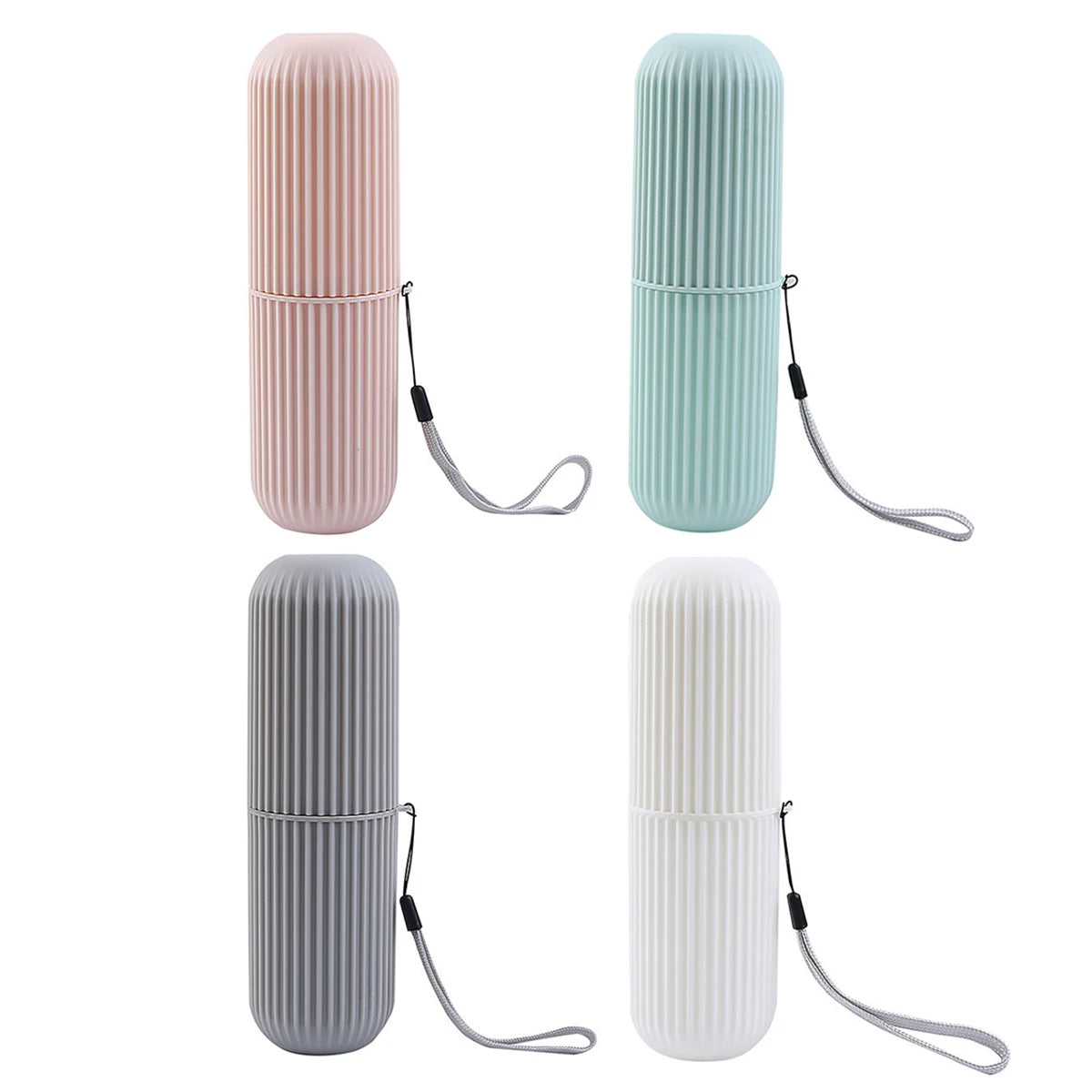 Estuche protector portátil para cepillo de dientes y pasta dental, soporte de viaje, caja de almacenamiento para acampar, protege el cepillo de dientes y la pasta dental de la suciedad y los daños