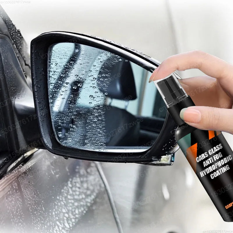 Spray hydrofuge pour voiture, revêtement Anti-pluie pour voiture, verre hydrophobe, liquide Anti-pluie, masque miroir pour pare-brise, âge chimique automobile