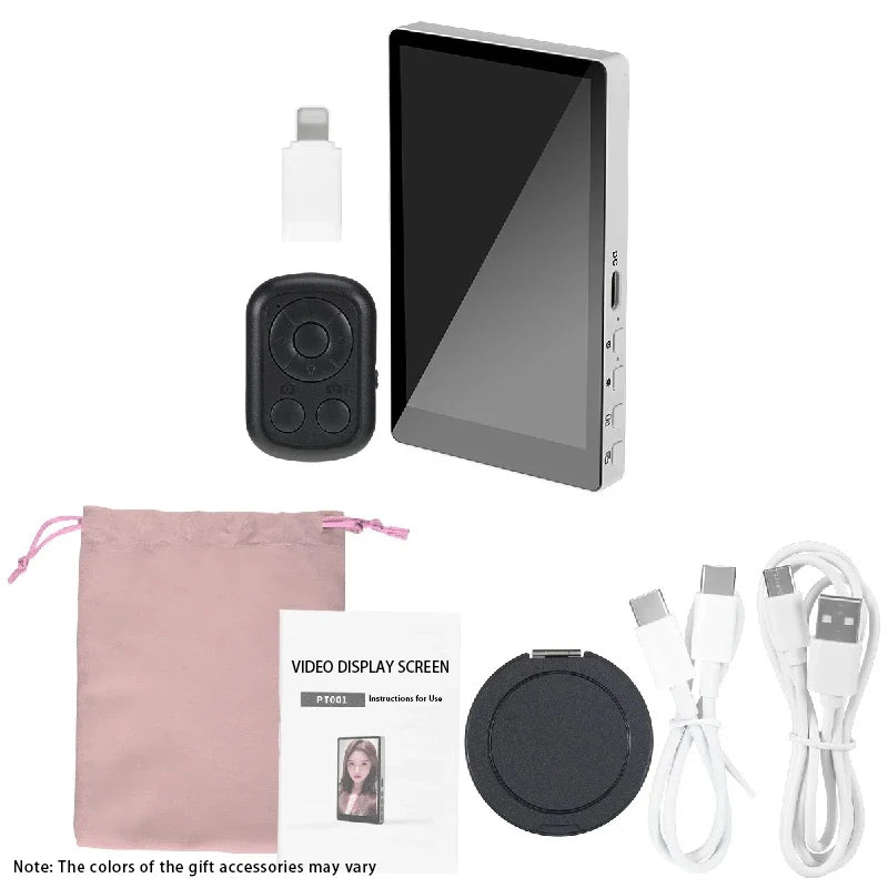 Nouveau moniteur de Selfie magnétique pour iPhone moniteur d'écran de Selfie Vlog intelligent avec télécommande 1500mAh batterie externe rose/blanc/noir