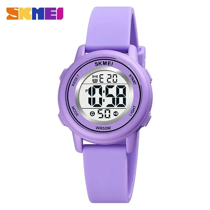 SKMEI 1721 Waterproof Alarm Children's Watches Kids Watch Boys Girls Sport Children's Watch Colorful LED Kids Digital Watches