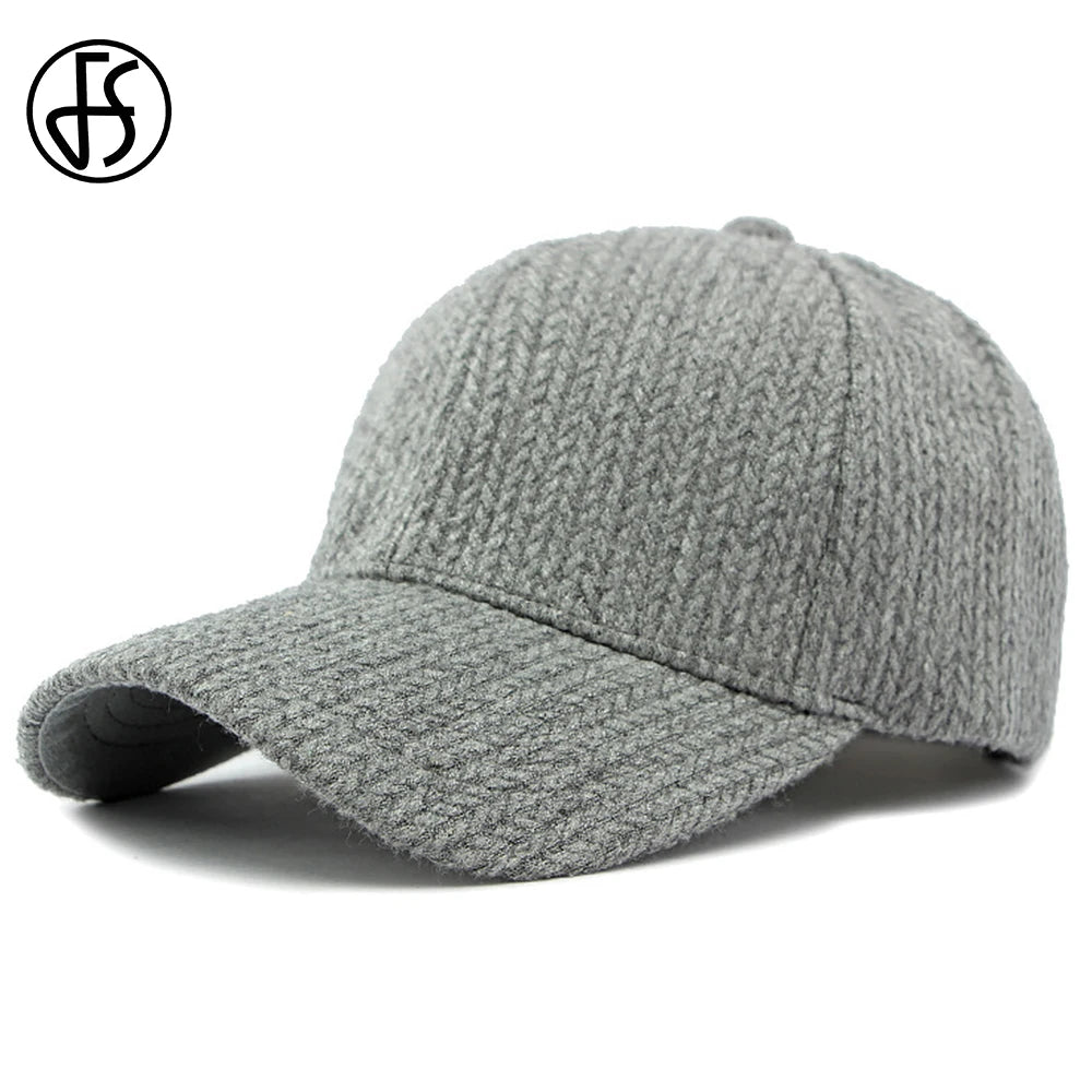 Gorras de béisbol de lujo FS gris beige para hombre, sombrero de lana de alta calidad para mujer, gorra de camionero marrón estilo urbano, gorra para hombre 2026