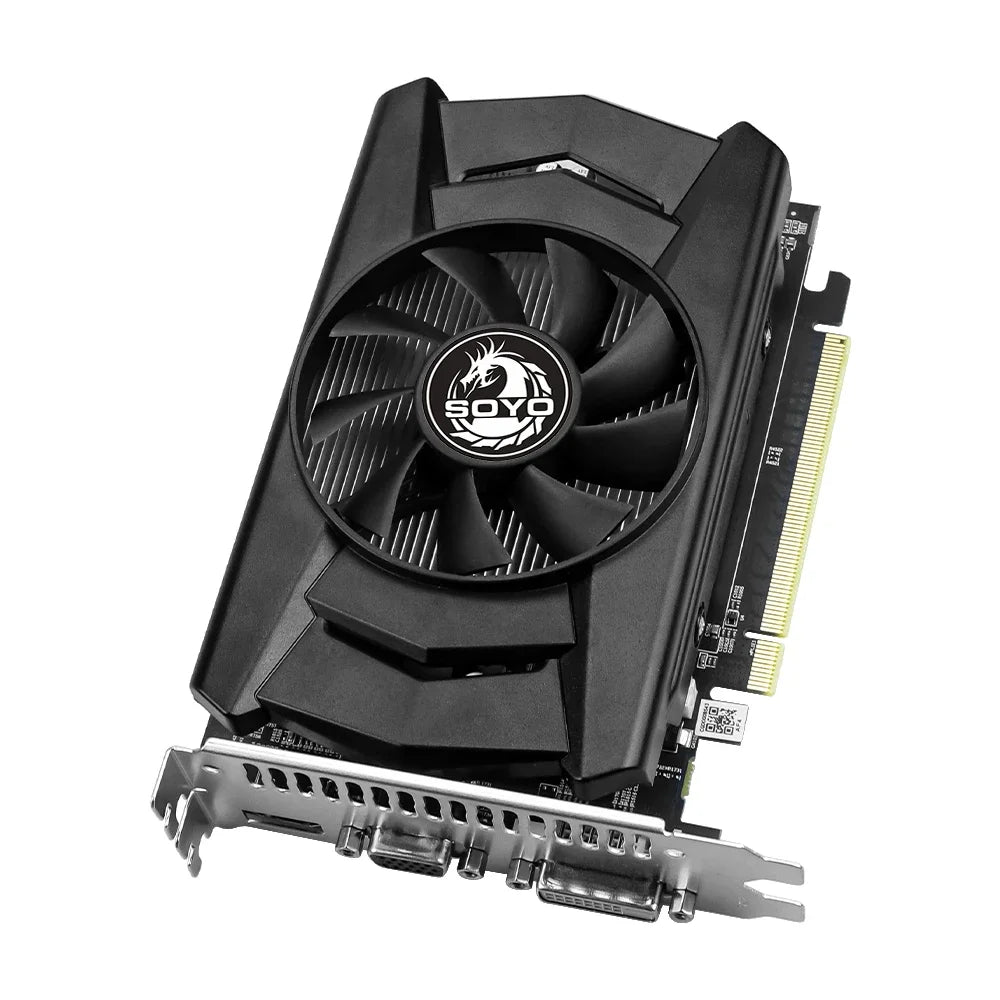 SOYO cartes graphiques R7 350 4G DDR5 128bit compatibilité HDMI + DP + DVI pour les composants d'ordinateur de jeu de bureau carte vidéo GPU