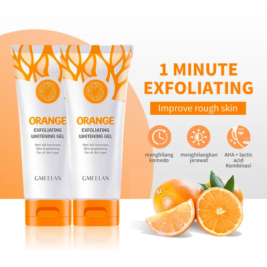 Gel exfoliante de naranja, quitamanchas, aclarante, peeling 50g, exfoliante suave reparador, blanqueador, hidratante, cuidado de la piel coreano