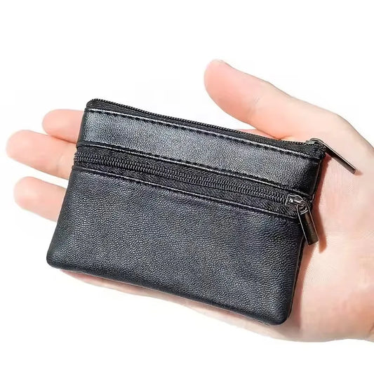 Women Men Coin Purses Men Small Wallet Change Purses Zipper Money Bags Kids Mini Leather Wallets Keychain Carteira