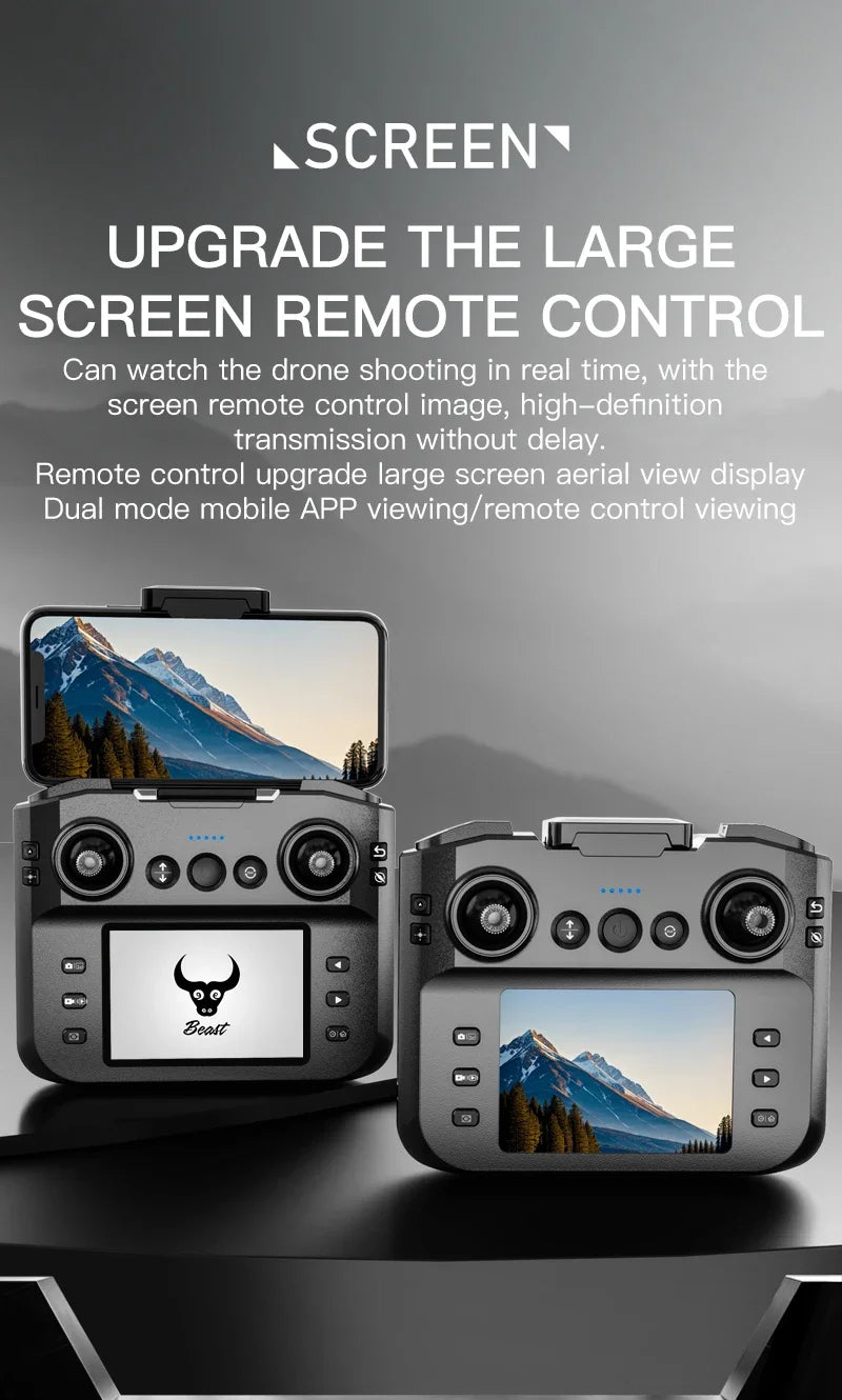 Dron profesional Lenovo SG901 MAX GPS 8K aéreo HD con evasión de obstáculos, control remoto de pantalla grande, dron plegable sin escobillas