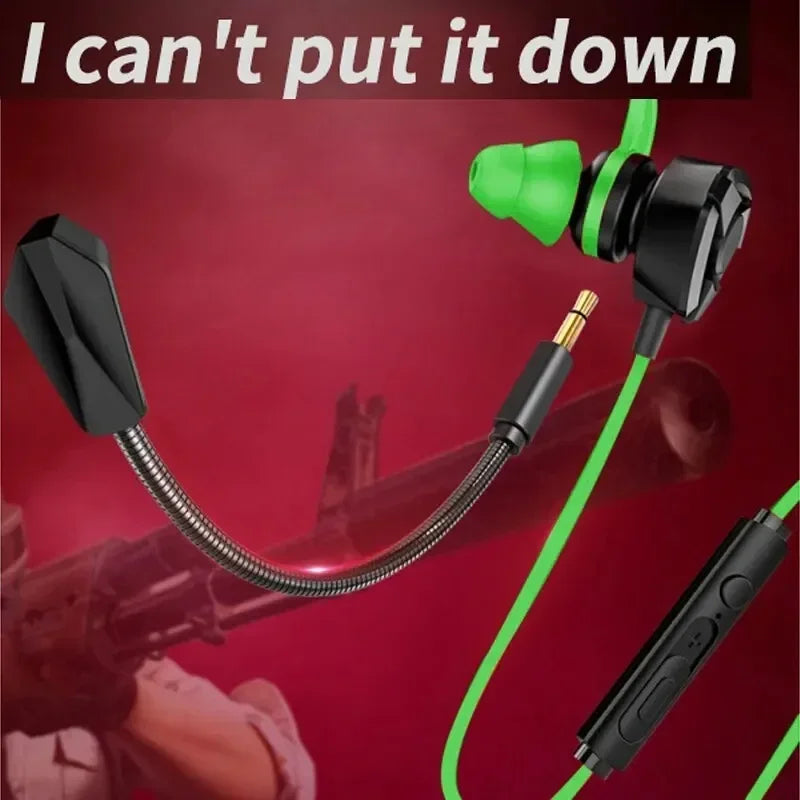 Gaming Headset Wired Headphone Gaming Earbuds with Mic for Pubg PS4 CSGO Headphone Phone Tablet Laptop Universal Gaming