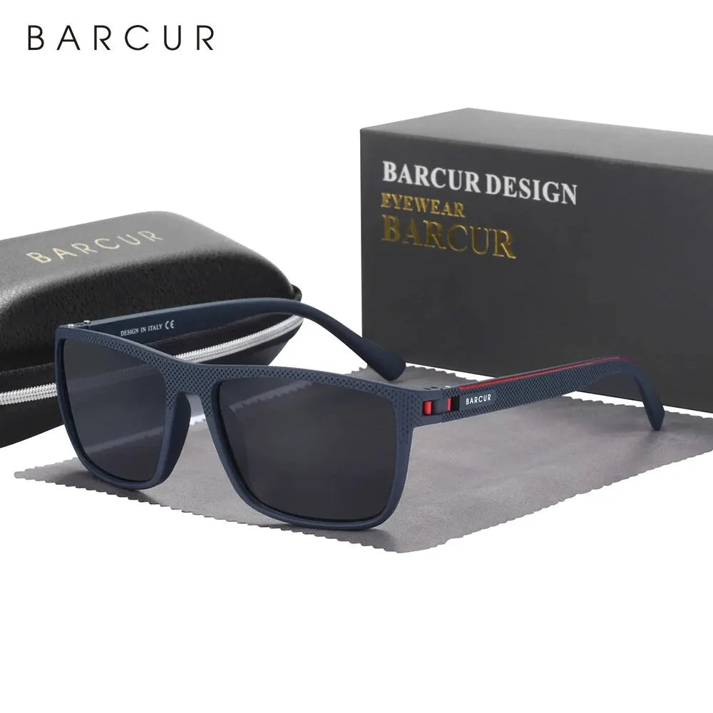Lunettes de soleil polarisées TR90 sport léger — protection UVAB, homme et femme