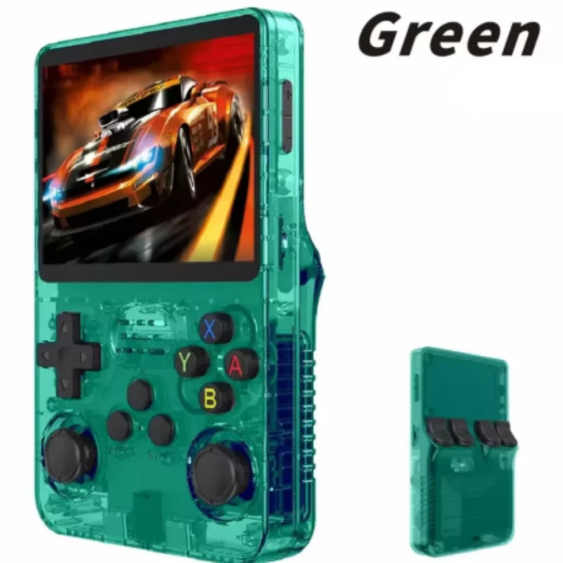 Console de jeu rétro portable 3,5" IPS — 64/128 Go, système Linux, jeux vidéo, cadeau enfants (v2)