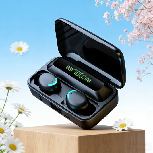 New 9D Stereo Bluetooth Earbuds, Deep Bass, Sport Earphones, Hands-Free, Touch Control, TWS Wireless Headphones, Waterproof Headset
