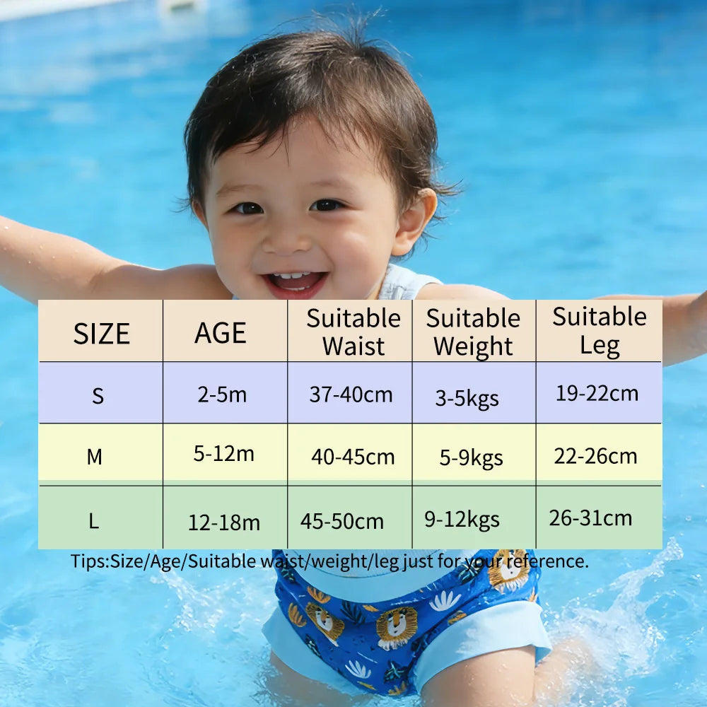 Eezkoala Couche de bain pour bébé nouveau-né à taille haute, lavable, en tissu