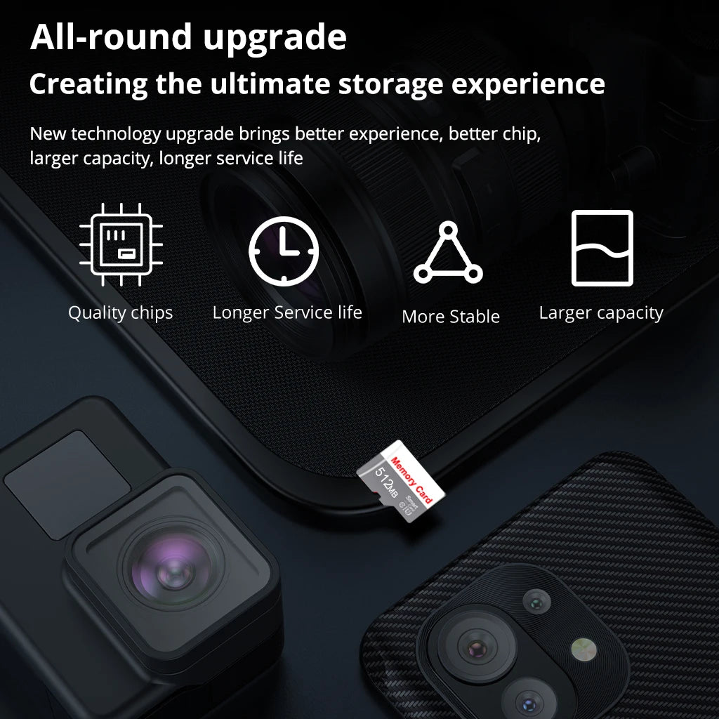 Carte mémoire Micro SD TF petite capacité — 64Mo / 128Mo / 256Mo / 512Mo, caméra CCTV, tachygraphe