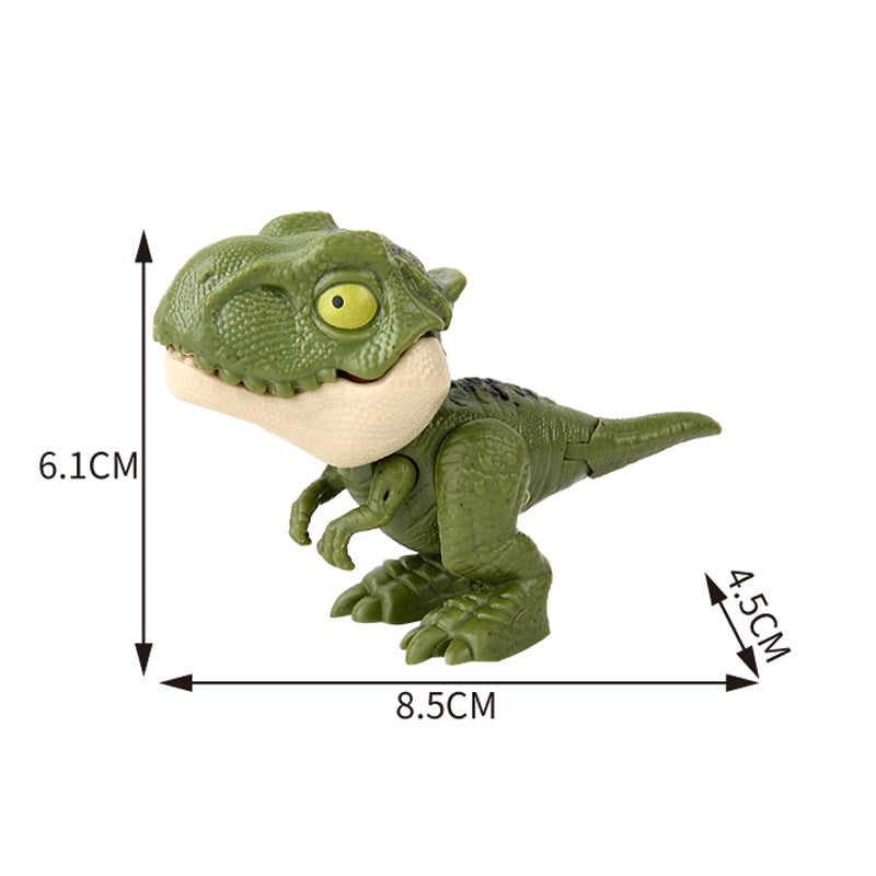 Dinosaure jurassique Triceratops tyrannosaure, modèle de jouets pour enfants, dinosaures créatifs pour mordre les doigts, jouet interactif, cadeau pour garçon
