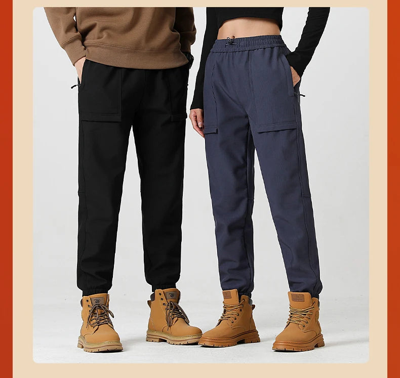 LNGXO hiver épais polaire pantalon hommes femmes imperméable coupe-vent chaud survêtement pantalon unisexe randonnée Camping escalade ski pantalon