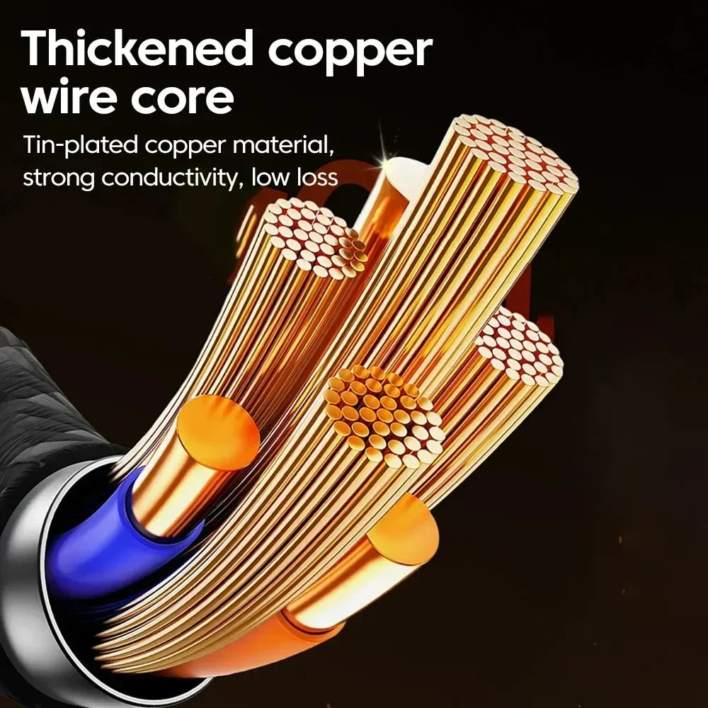 0,25/1/1,5/2M 240W Cable de datos de carga súper rápida USB C PD de nailon con pantalla digital LED, cables de datos de carga rápida USB a Tipo C