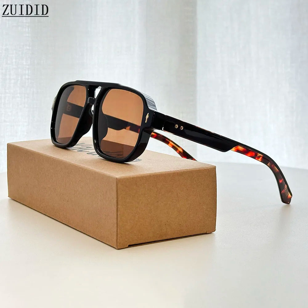 Men's Square Sunglasses Vintage Fashion Retro Women's Sunglasses Trendy Gafas De Sol Hombre Lunette Soleil Femme Drop Shipping