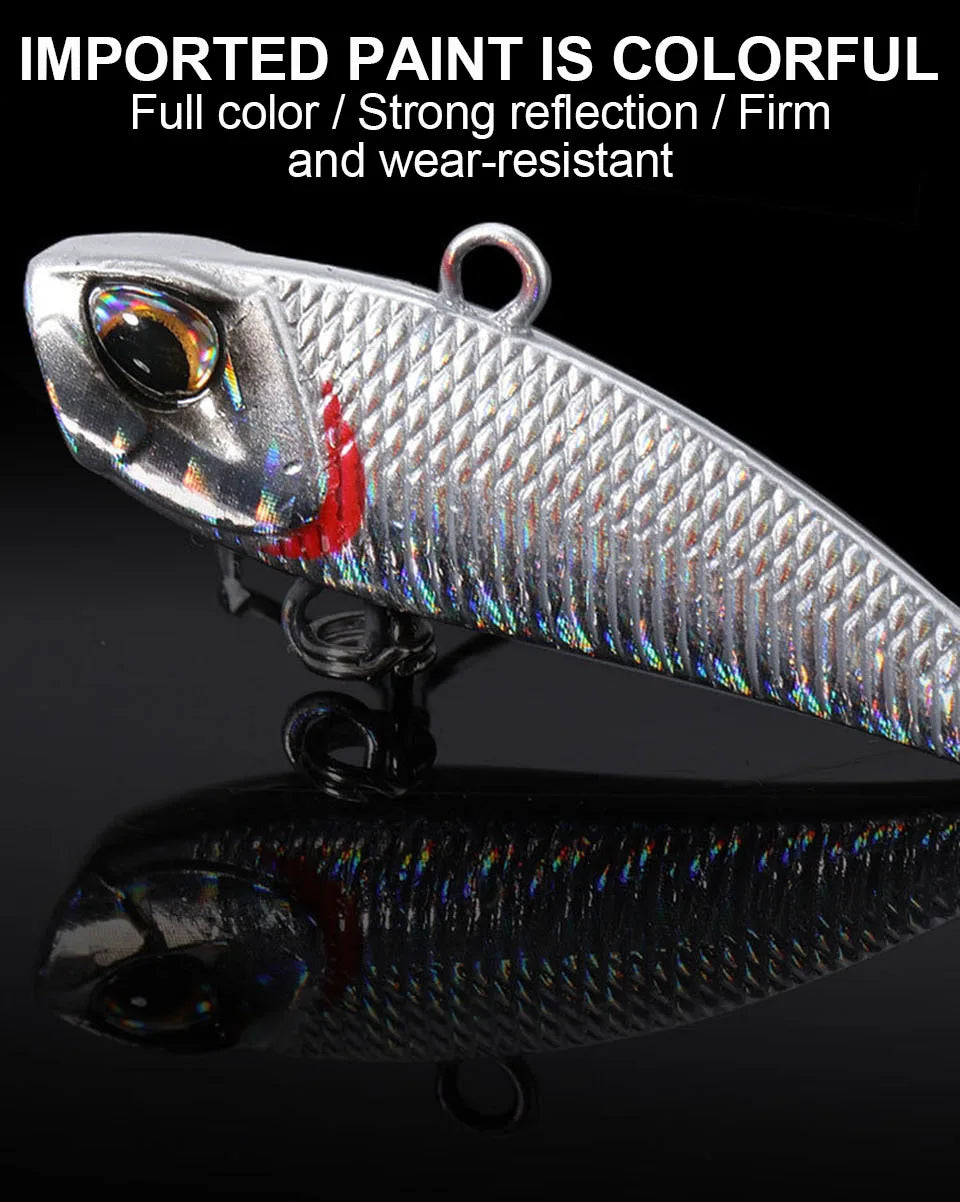 WALK FISH 7g 11g 15g 21g Spinner appât métal VIB leurre de pêche queue rotative Vibration paillettes japon Wobbler pêche à la traîne appât Pesca